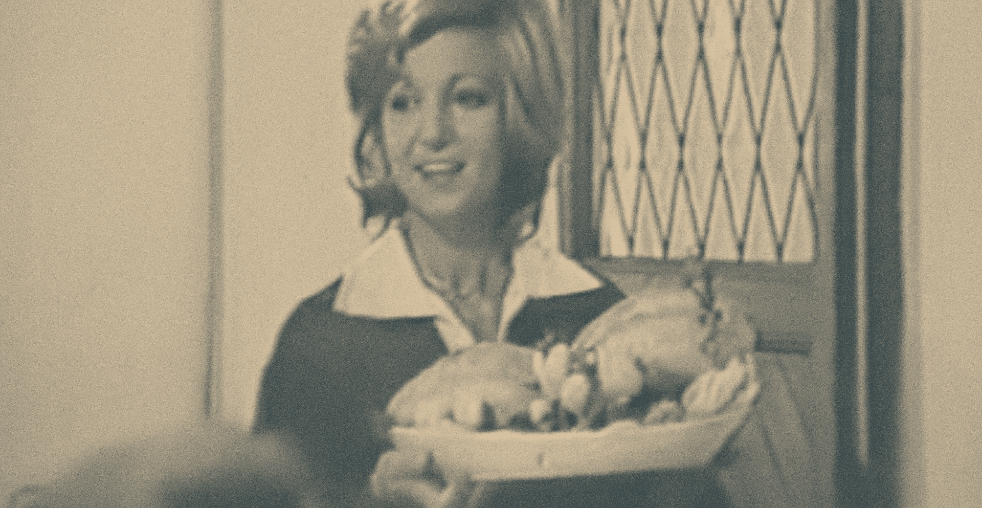 Frame dello spot pubblicitario tv del 1970 del pollo AIA, Agricola Italiana Alimentare