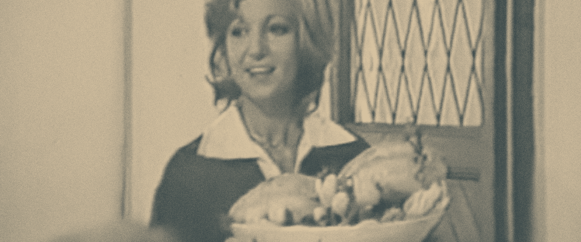 Frame dello spot pubblicitario tv del 1970 del pollo AIA, Agricola Italiana Alimentare